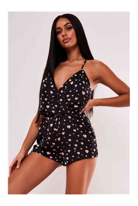 Női pizsama, Base, 321020, fekete, S méret