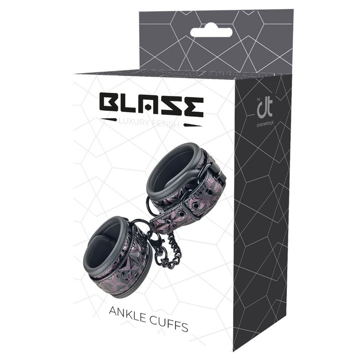 Set manșete pentru glezne Blaze, mov intens, ajustabile, 2 bucăți