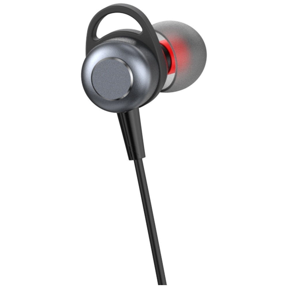 Casti audio cu microfon Usams EP-48, In-ear, USB-C, Negru, Lungime cablu 1.2m