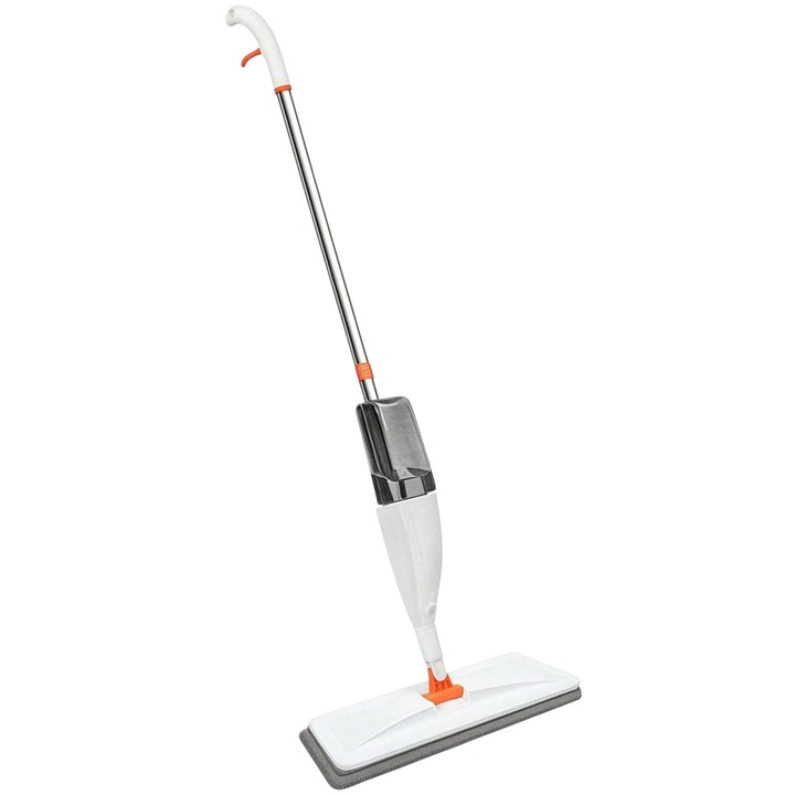 Mop cu spray, alb, laveta inclusa