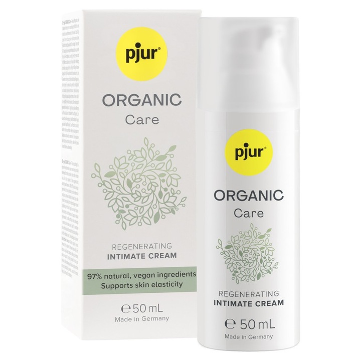 Crema vegana regeneratoare intima Pjur Organic Care 50 ml