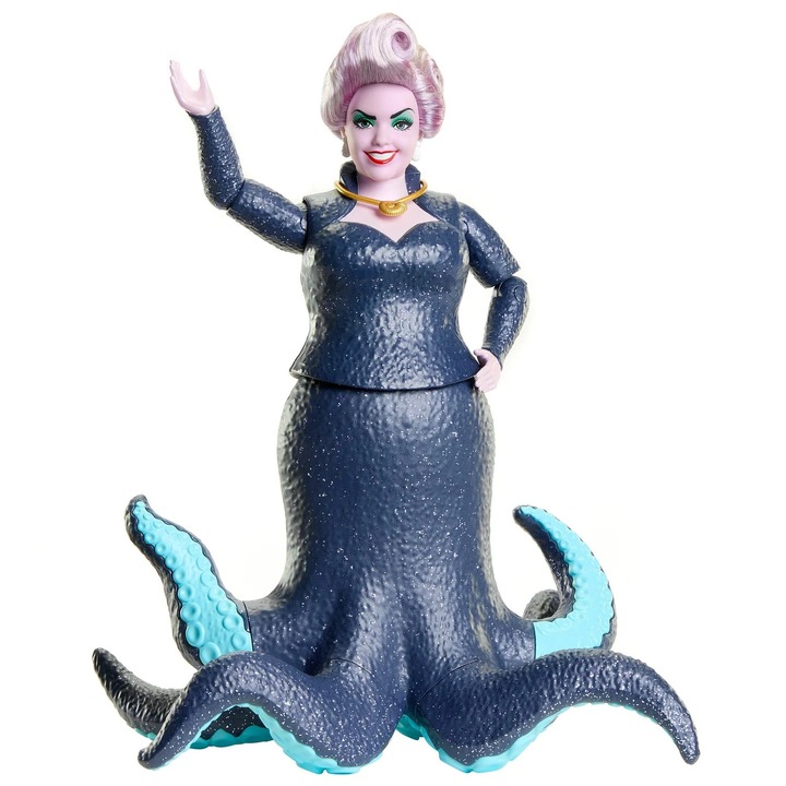 Disney Princess Ursula baba csillogó csápokkal és levehető jelvénnyel, 3 év+