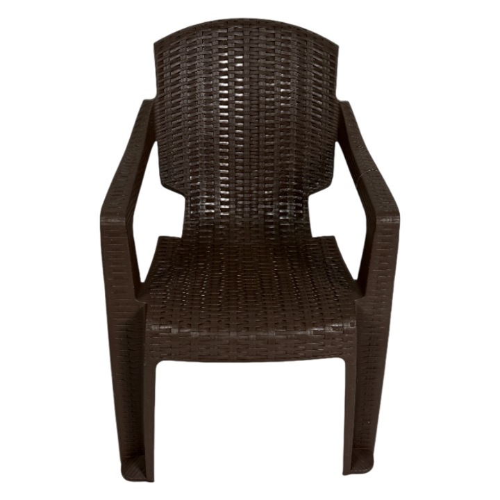 Scaun de Gradina, Terasa, Fabricat din Plastic, Culoare Maro, Greutatea maxima 130 Kg