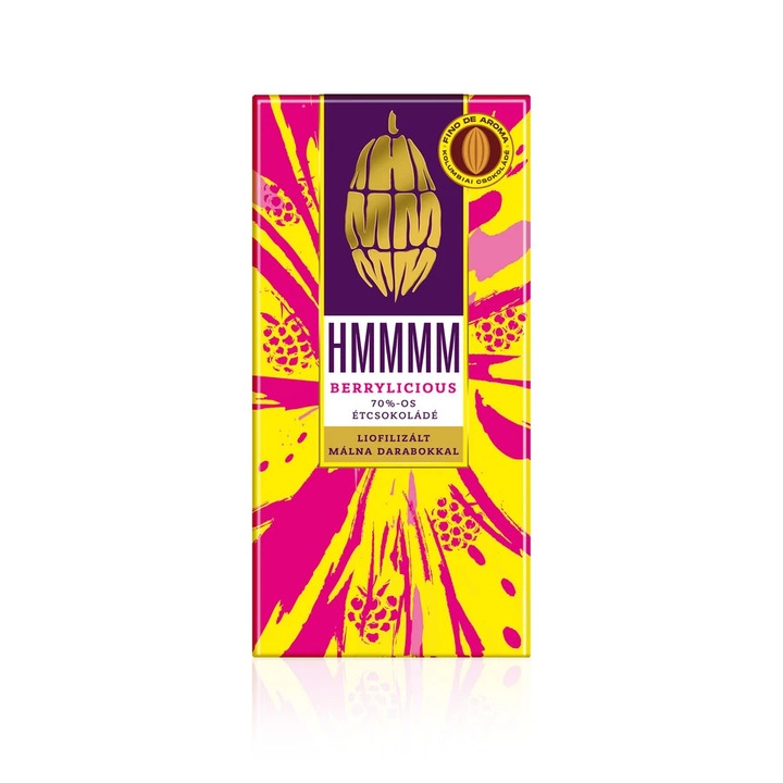 Bio-Mynd csokoládé 70%-os, liofilizált málnával, 70 g