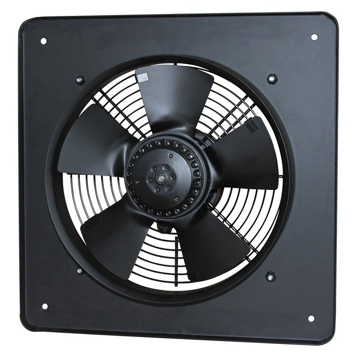 Ventilator comercial VentEurope GALE400, diametru 400 mm, debit 3830 m³/h, 235W, IPX4, motor pe rulmenti, negru