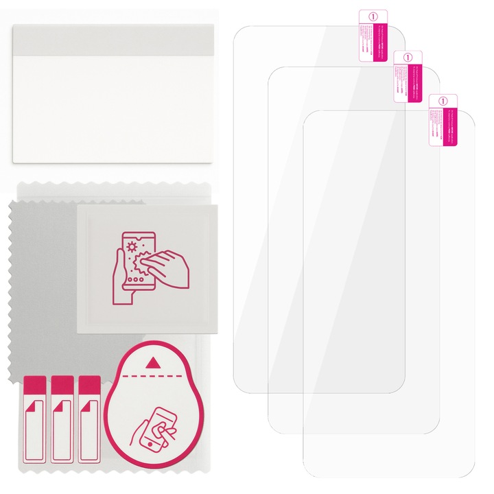 3x Закалено стъкло 9H за Oppo Find X9 Pro Защитен протектор за екран от гъвкаво закалено стъкло apgo