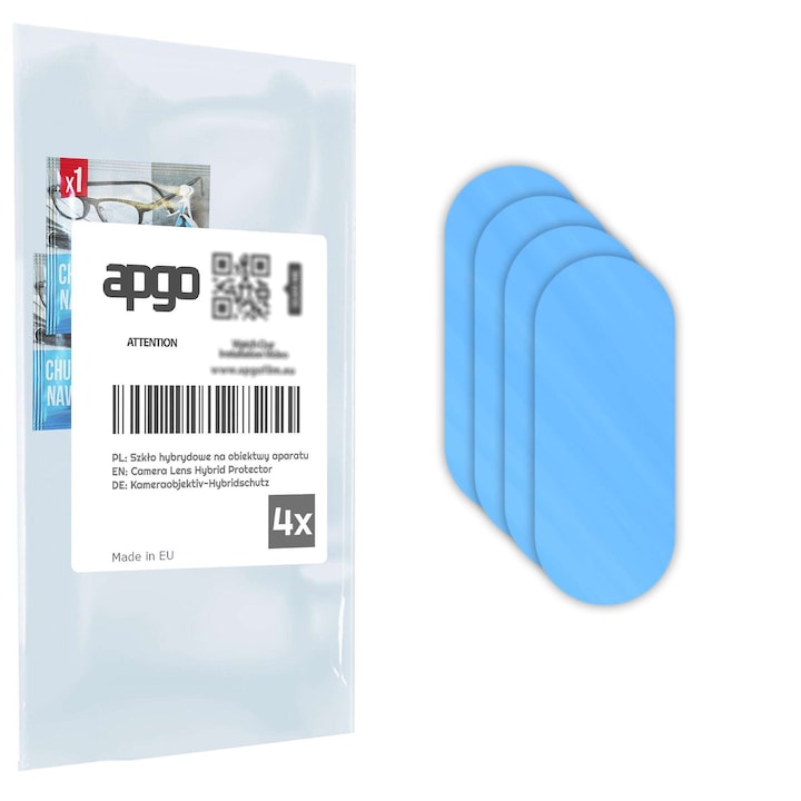 Set de 4 sticle de protectie pentru Samsung Galaxy A17 5G – apgo, camera sticla pentru obiectivul camerei telefonului, full glue, 9H, anti-zgarieturi