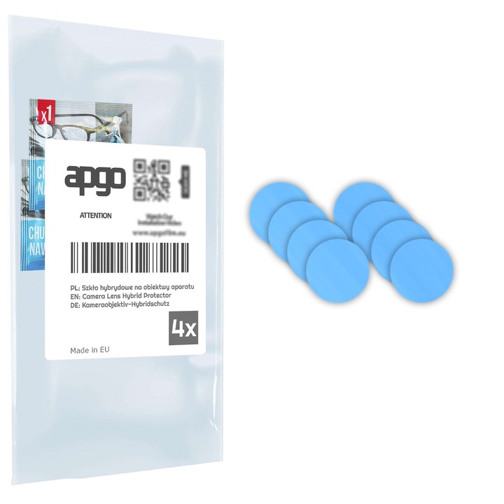 Set de 4 sticle de protectie pentru Sony Xperia 10 VII – apgo, camera sticla pentru obiectivul camerei telefonului, full glue, 9H, anti-zgarieturi