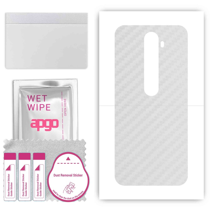 Защитно фолио за Yezz Max 2 Ultra – apgo Skins, против надраскване, прозрачен карбонов стикер за гръб