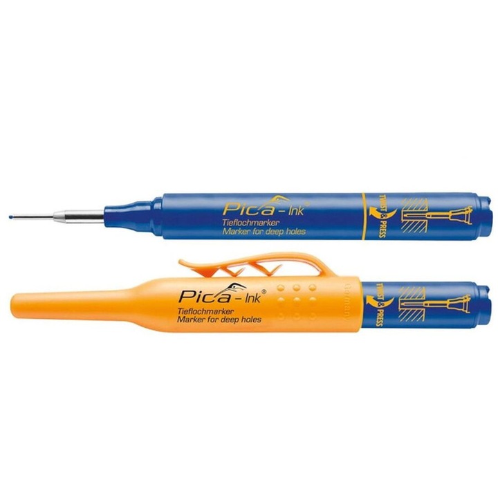 Marker albastru cu cerneala adanca