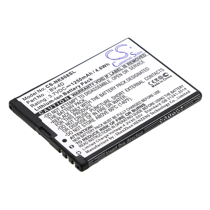 Baterie TECHTEK CS-NK808SL Li-ion 1250mAh