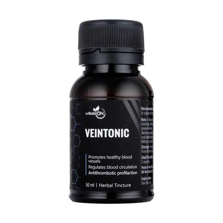 Tinctura din plante Venotonic, VitaOn, extract natural, 50ml