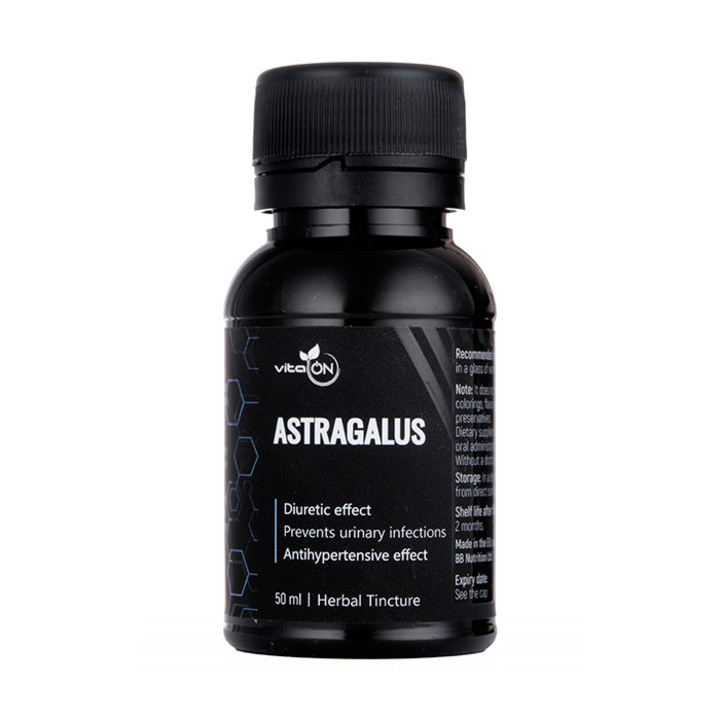 Билкова тинктура Астрагалус, VitaOn, натурален екстракт, 50ml