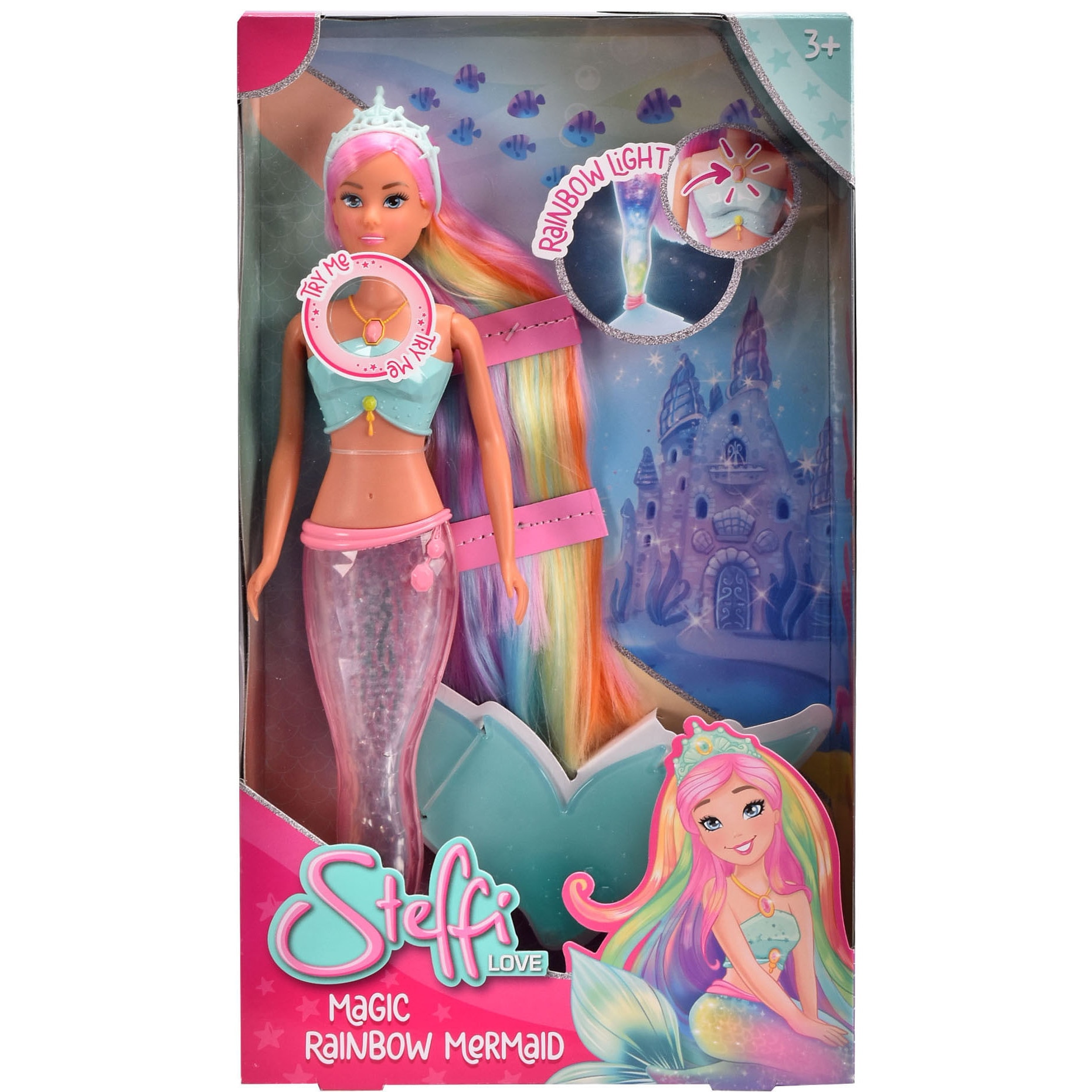 Papusa Steffi Love - Magic Rainbow Mermaid