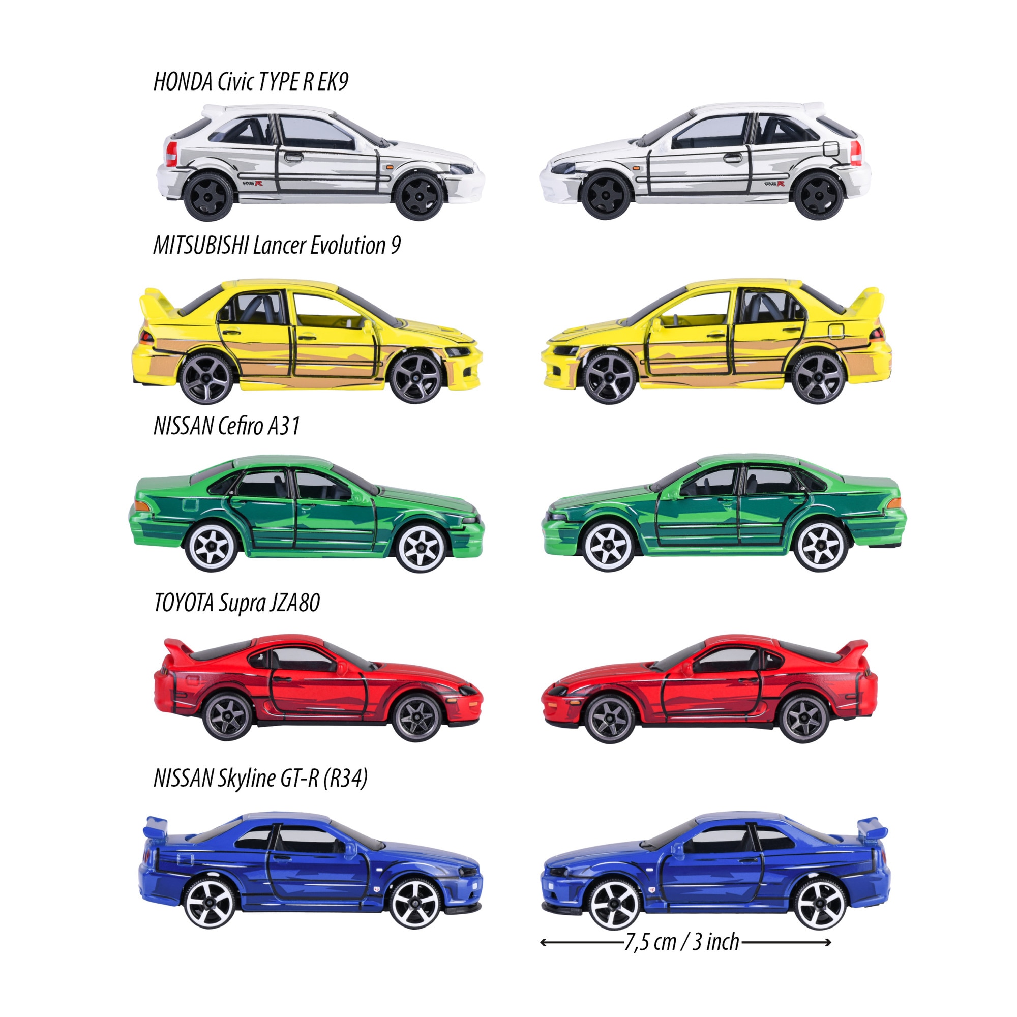 Set 5 masinute Majorette - JDM Legends Anime - eMAG.ro