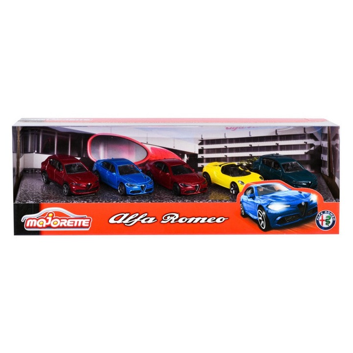 Set 5 masinute Majorette - Alfa Romeo