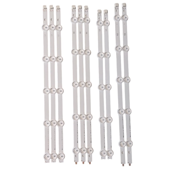 Kit barete LED pentru televizoare LG 43 inch, 10 barete (3L1+ 3R1+ 2L2+2R2)