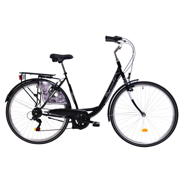 Capriolo Diana 6 sebességes női városi kerékpár 20" Fekete