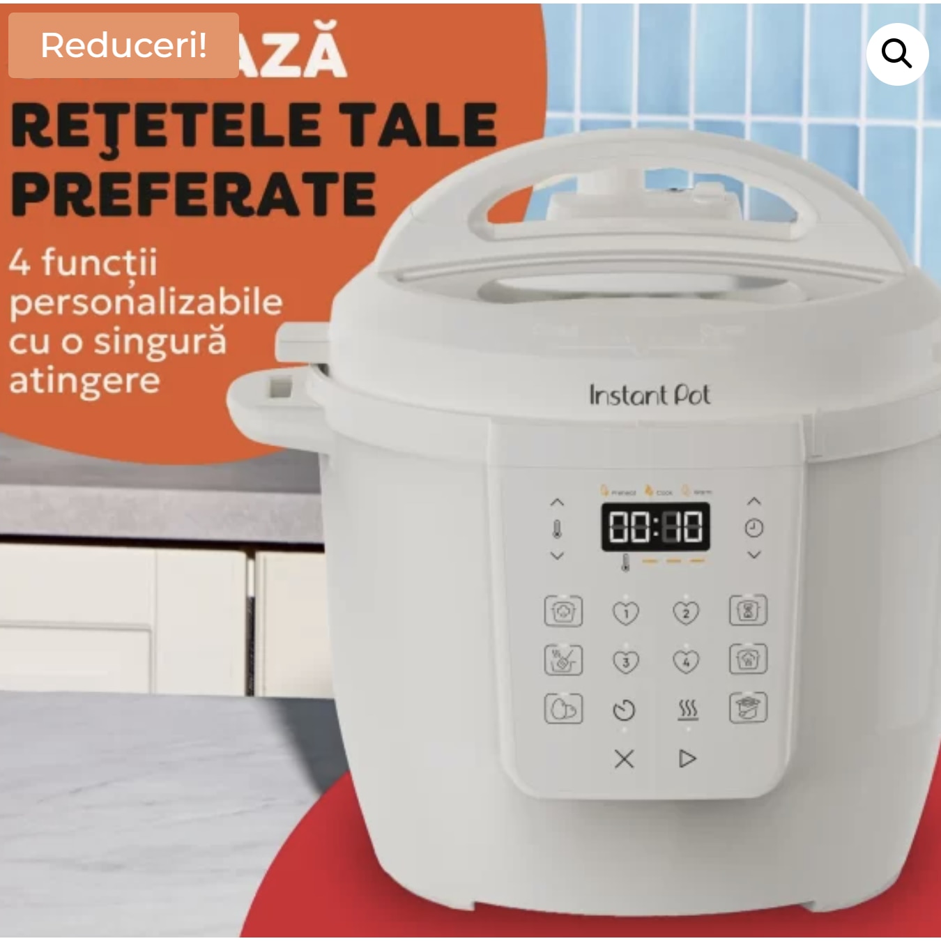 Multicooker Instant Pot RIO 6, vas intern din otel inoxidabil