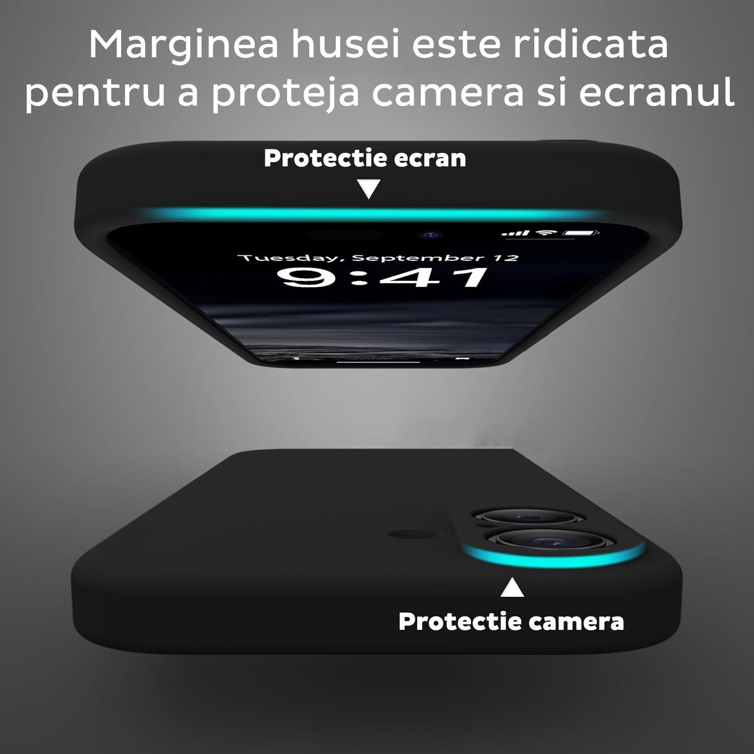 Husa pentru Oppo A6 Pro 4G / A6 Pro 5G Daden® Silicon SoftFlex, Ultra Slim, Protectie sporita, Interior de microfibra, Roz neon