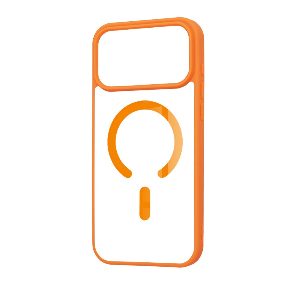 Husa cu decupaj mare, pentru IPhone 17 Pro, protectie completa, contur Portocaliu
