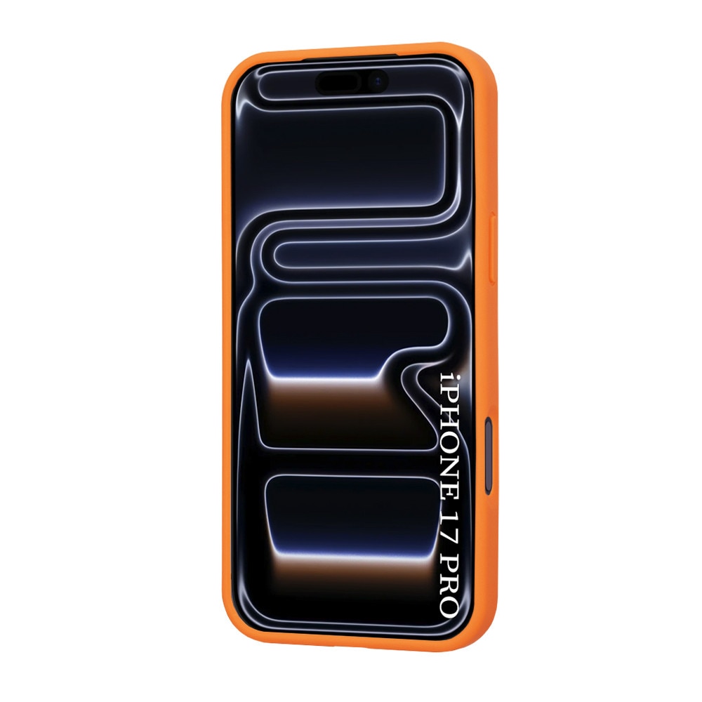 Husa cu decupaj mare, pentru IPhone 17 Pro, protectie completa, contur Portocaliu