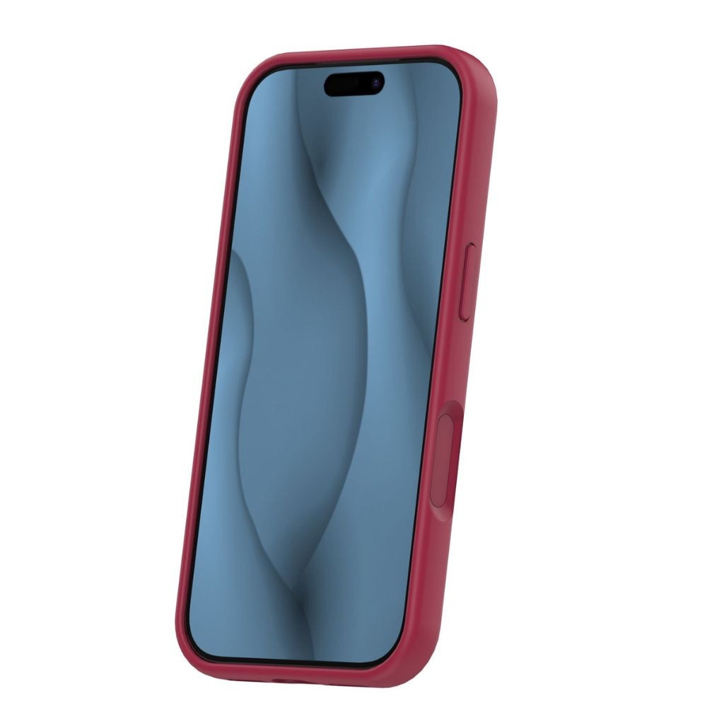 Husa Simple Color Mag, pentru iPhone 17 Pro Max 6 "9" / 18 Pro Max 6 "9", protectii camere, flexibila, Visiniu