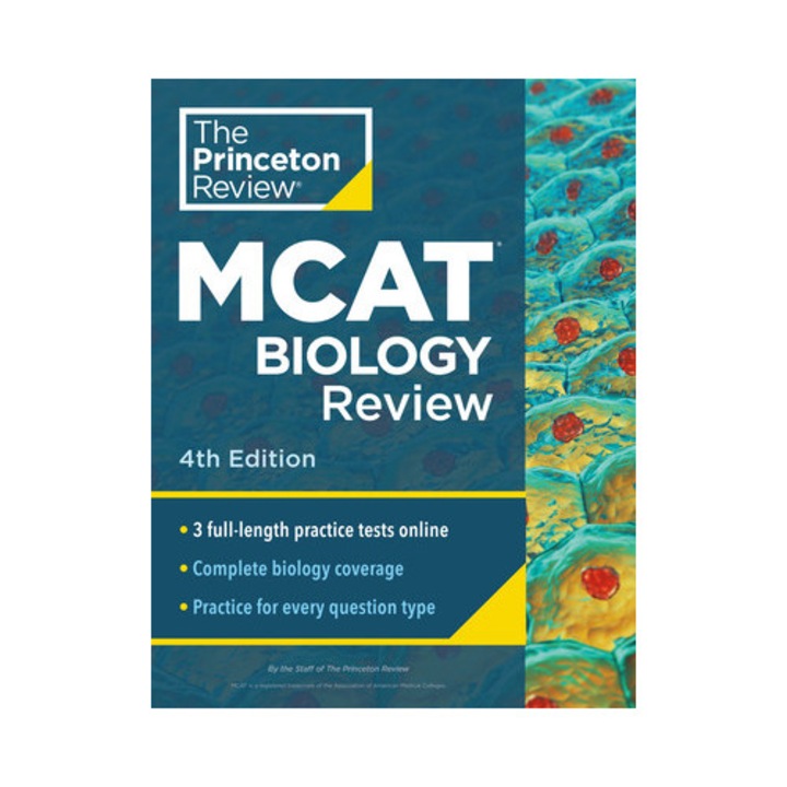 Princeton Review Mcat Biology Review, 4th Edition: Complete Content Prep + Practice Tests -