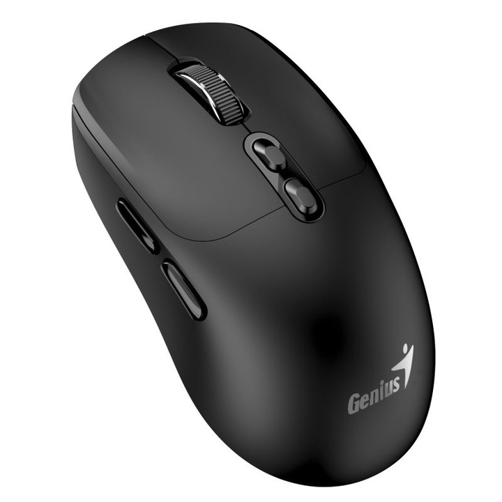 Vezeték Nélküli Egér, Genius NX-8080S BT, 7 gomb, 1600 DPI, 2.4 GHz, Bluetooth, Fekete