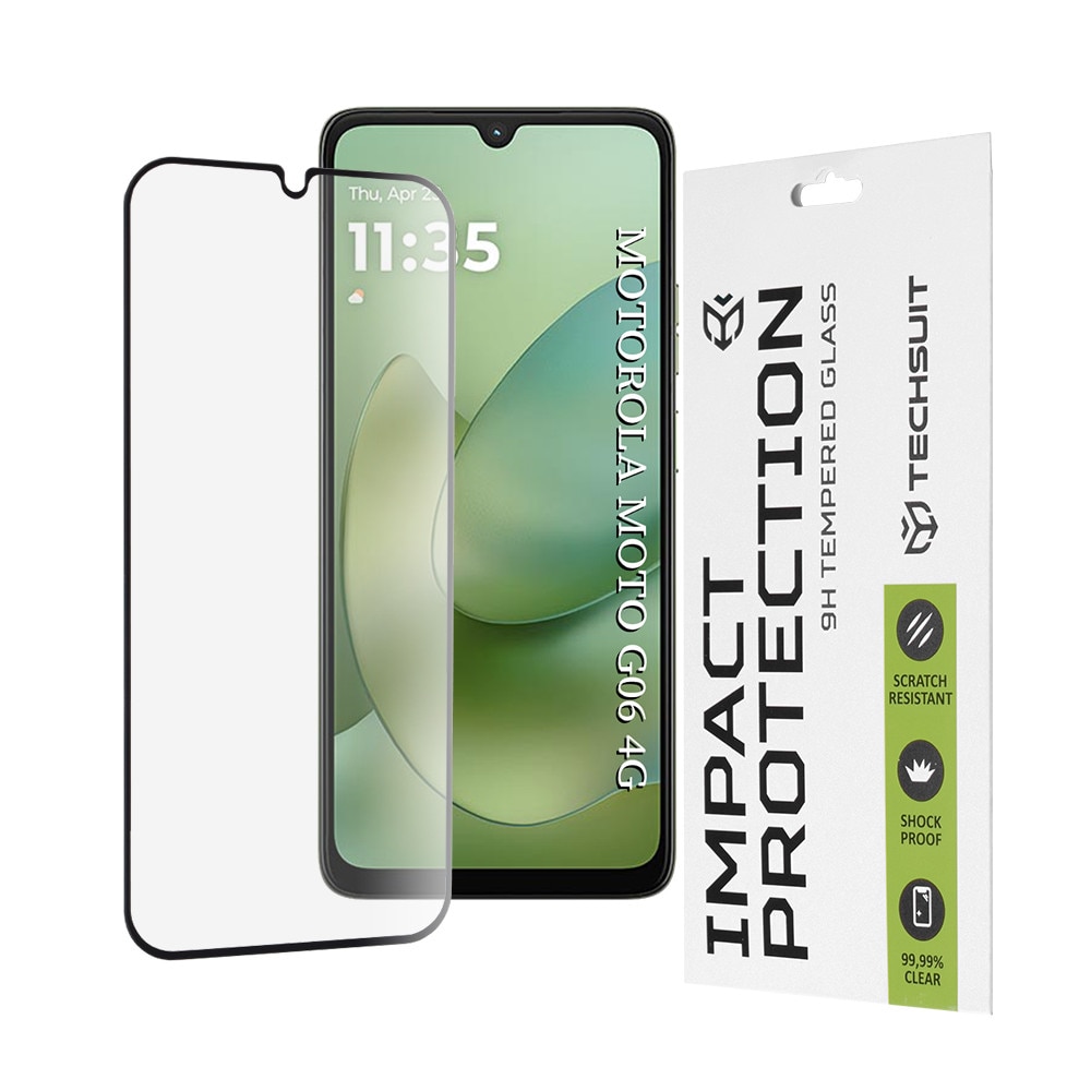Folie sticla pentru Motorola Moto G06 / Moto G06 Power, 111D Full Cover / Full Glue, Black