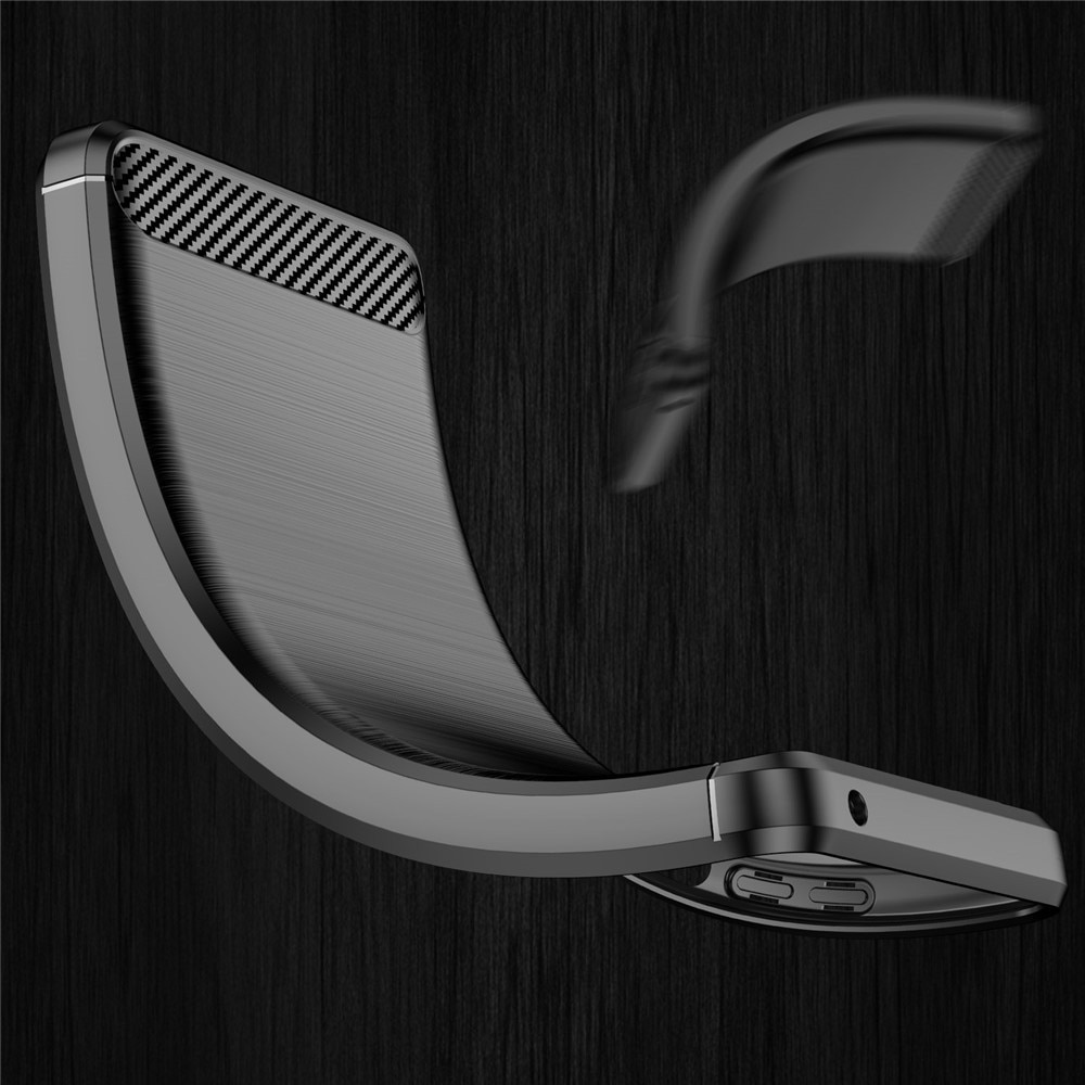 Husa pentru OnePlus 15 - Techsuit Carbon Silicone - Black