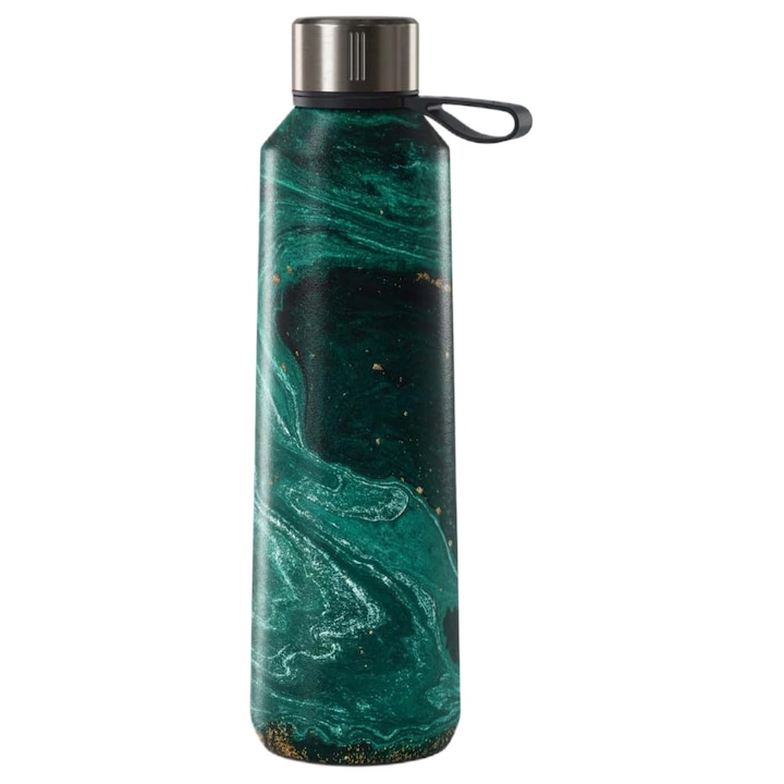 Sticla Termos Burga, inox, 500 ml, design Emerald Pool, izolație cu vid