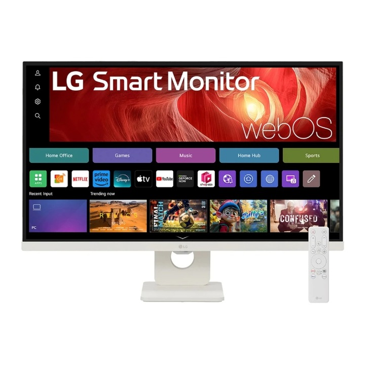 Monitor LED LG 31.5", UHD 3840x2160, Alb