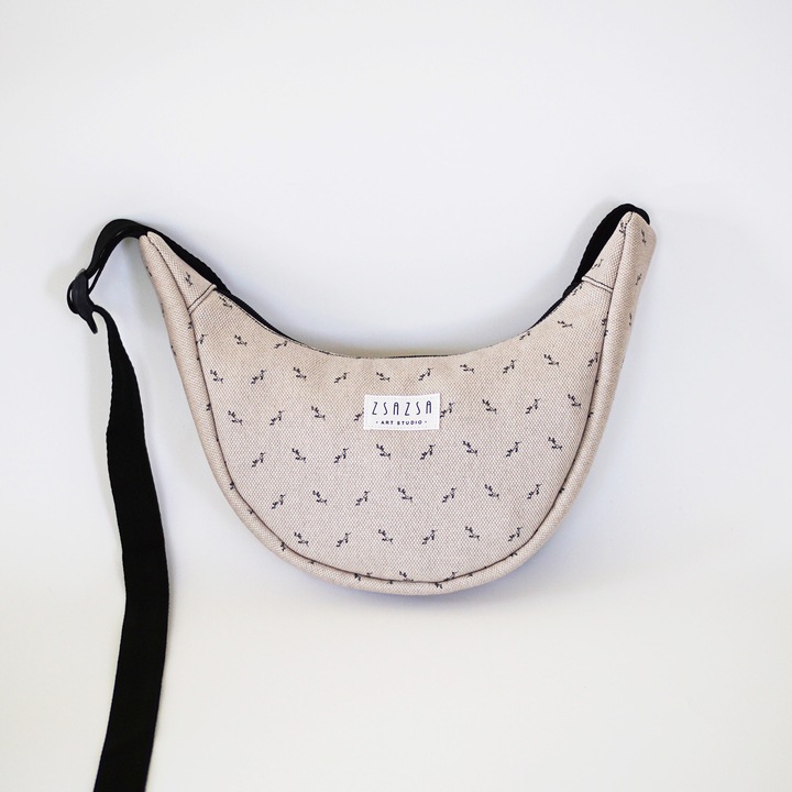 Női táska, bézs, mintás, x x, Világosbézs, 25 x 15 x 6 cm