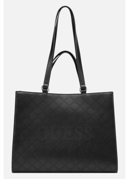 Чанта, GUESS, Forber, еко кожа, черна, 38x30x16 см