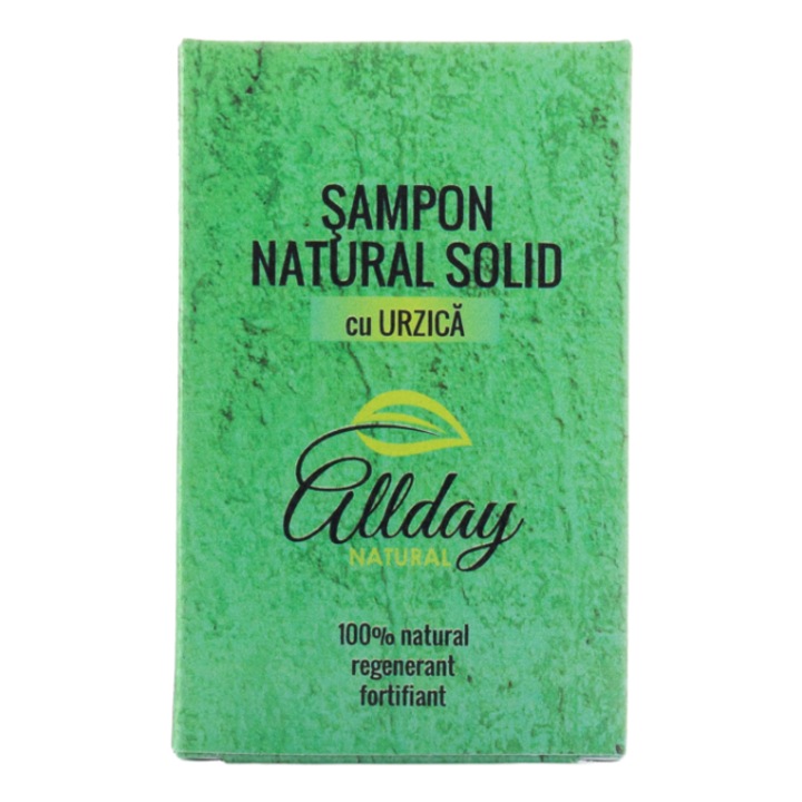 Твърд натурален шампоан с коприва, 100 г