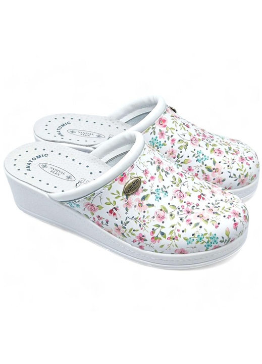 Дамски чехли Orthopaedic Lightweight Dr Orto Health White, Кожа, Бял, 39