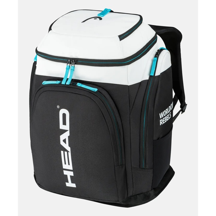 Geanta Schi HEAD Rebels Racing Backpack S, alb-negru, S