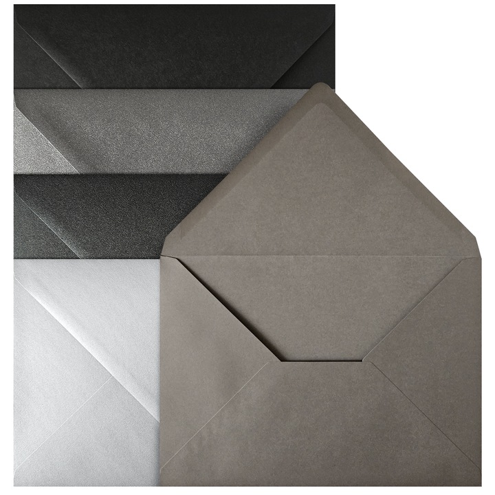 Комплект 20 декоративни плика, Netuno, хартия, C5, цветни, идеални за изпращане на покани, поздравителни картички, писма, триъгълна клапа със залепващ слой отдолу, многоцветни, 162 x 229 мм