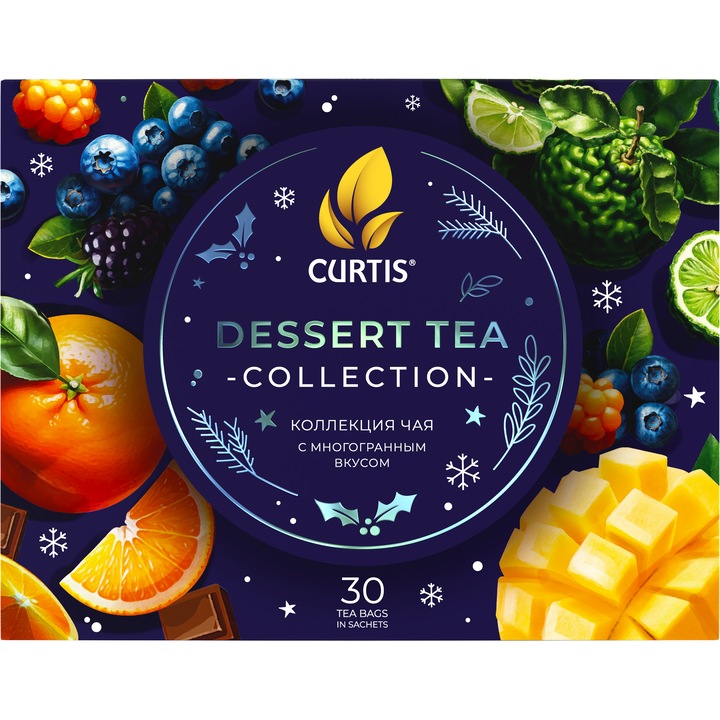 Curtis Dessert Tea Kollekció, 6 különböző remek Curtis íz, 30 filter, 50g, Winter Edition