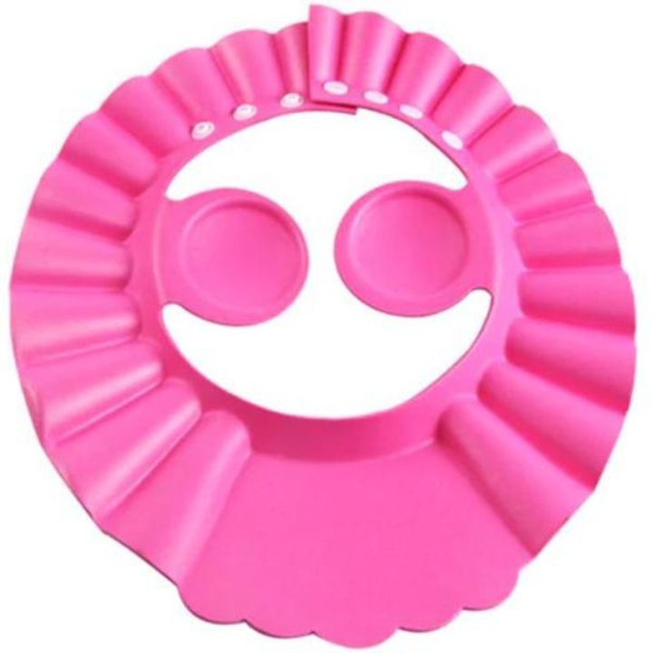 Șapcă reglabilă pentru duș sau tuns cu coroană, pentru copii 0-6 ani, LRTM, roz