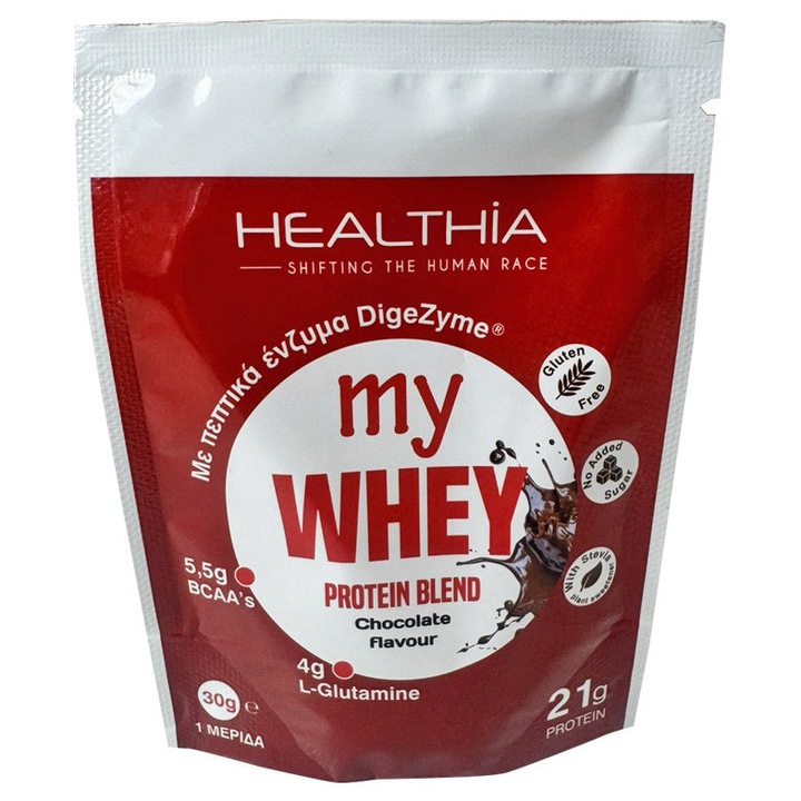 Proteine my Whey Healthia, 30g, ciocolata