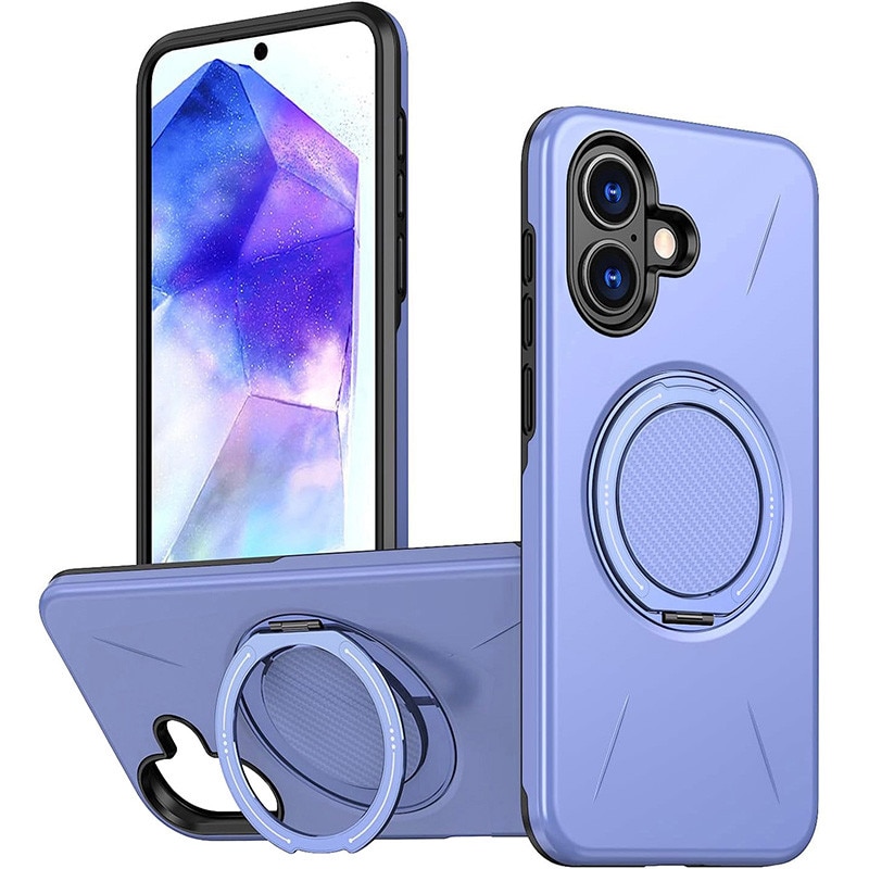 Husa pentru Samsung Galaxy A06/Galaxy A07, Rezistenta militara la socuri! Huska cu suport magnetic 360° compatibil MagSafe si design modern - Violet deschis
