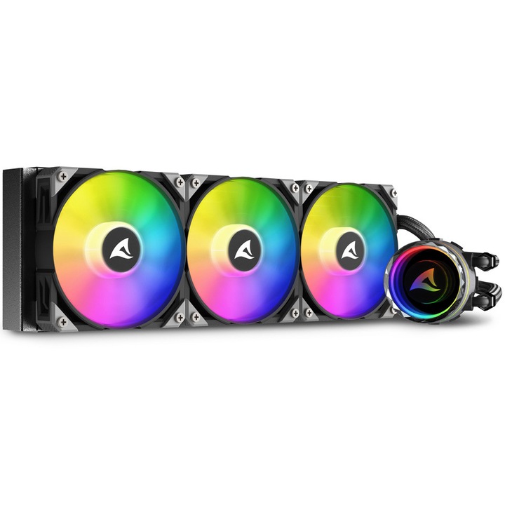 Cooler Procesor Sharkoon All-in-One Water Cooling S90 RGB - 3x 120 ARGB PWM