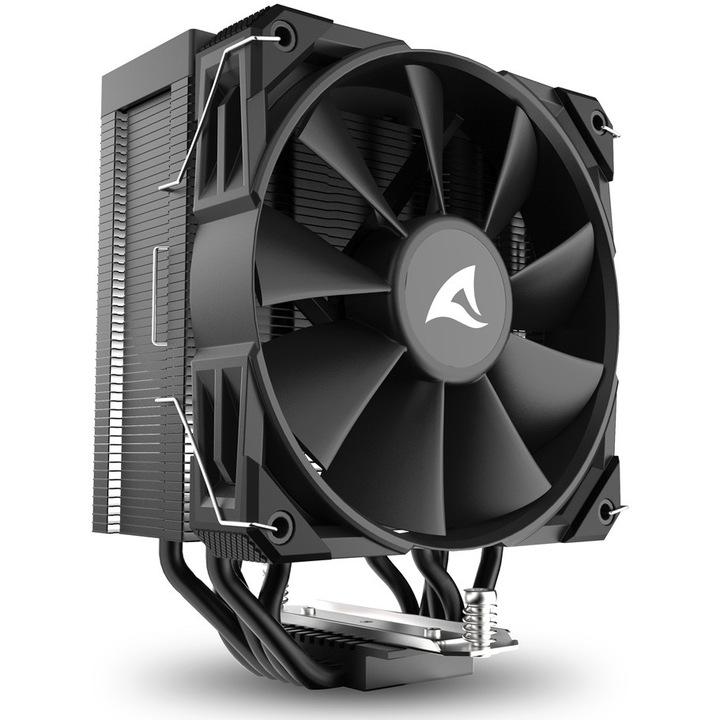 Охладител за процесор Sharkoon A50 Black, 1x 120 PWM вентилатор