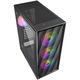 Sharkoon VK4 Rainbow ház, ATX, edzett üveg, 4x 120 Rainbow LED ventilátor