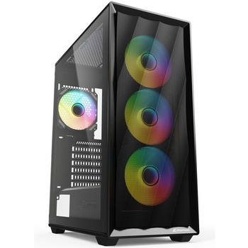 Carcasa Sharkoon VK4 ARGB, ATX, Tempered Glass, 4x 120 ARGB Fan, ARGB Controller
