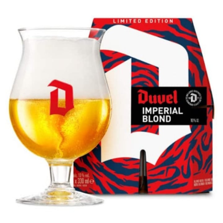 Bere Duvel Imperial Blondă, aurie, 4x330ml