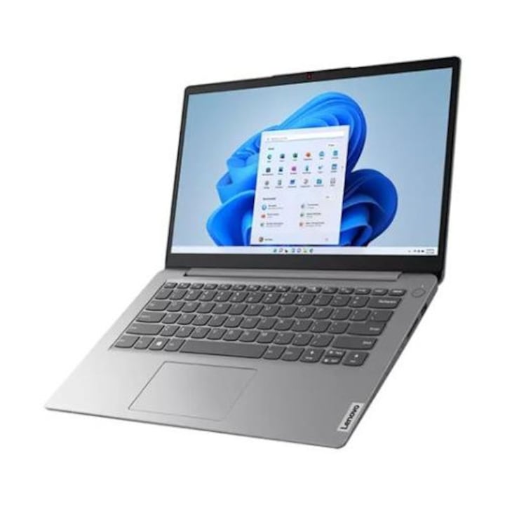 Лаптоп Lenovo IdeaPad 1 14IJL7, Intel® Celeron® N4500, 14.1" HD, 4GB DDR4 RAM, 128GB SSD, Intel® UHD Graphics, Windows 11, Grey