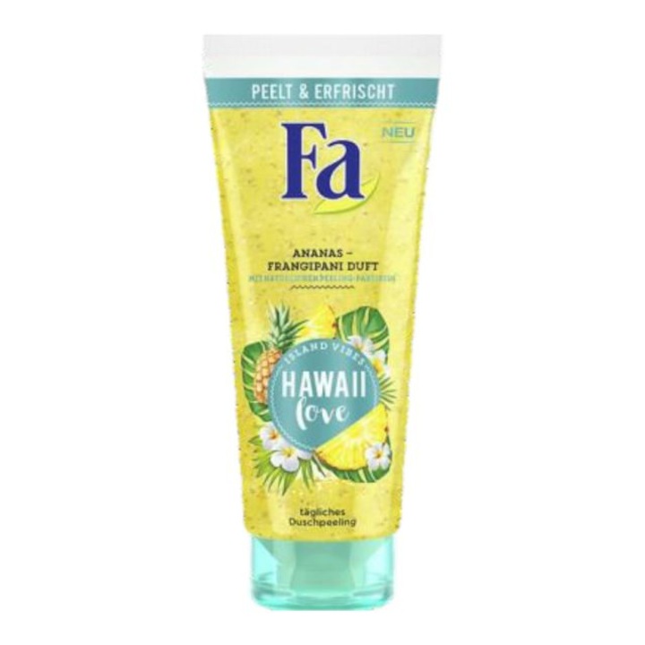 Fa hámlasztó tusfürdő gél, 200 ml, ananász, frangipáni, nőknek